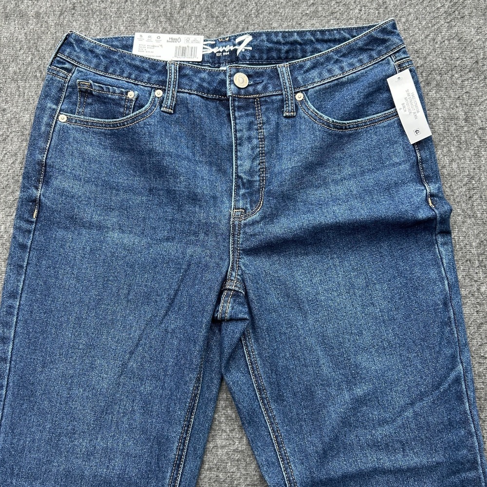 Seven 7 Jeans Size 6 Womens Mom High Rise Slim Straight Leg Fitted Denim - Picture 5 of 9